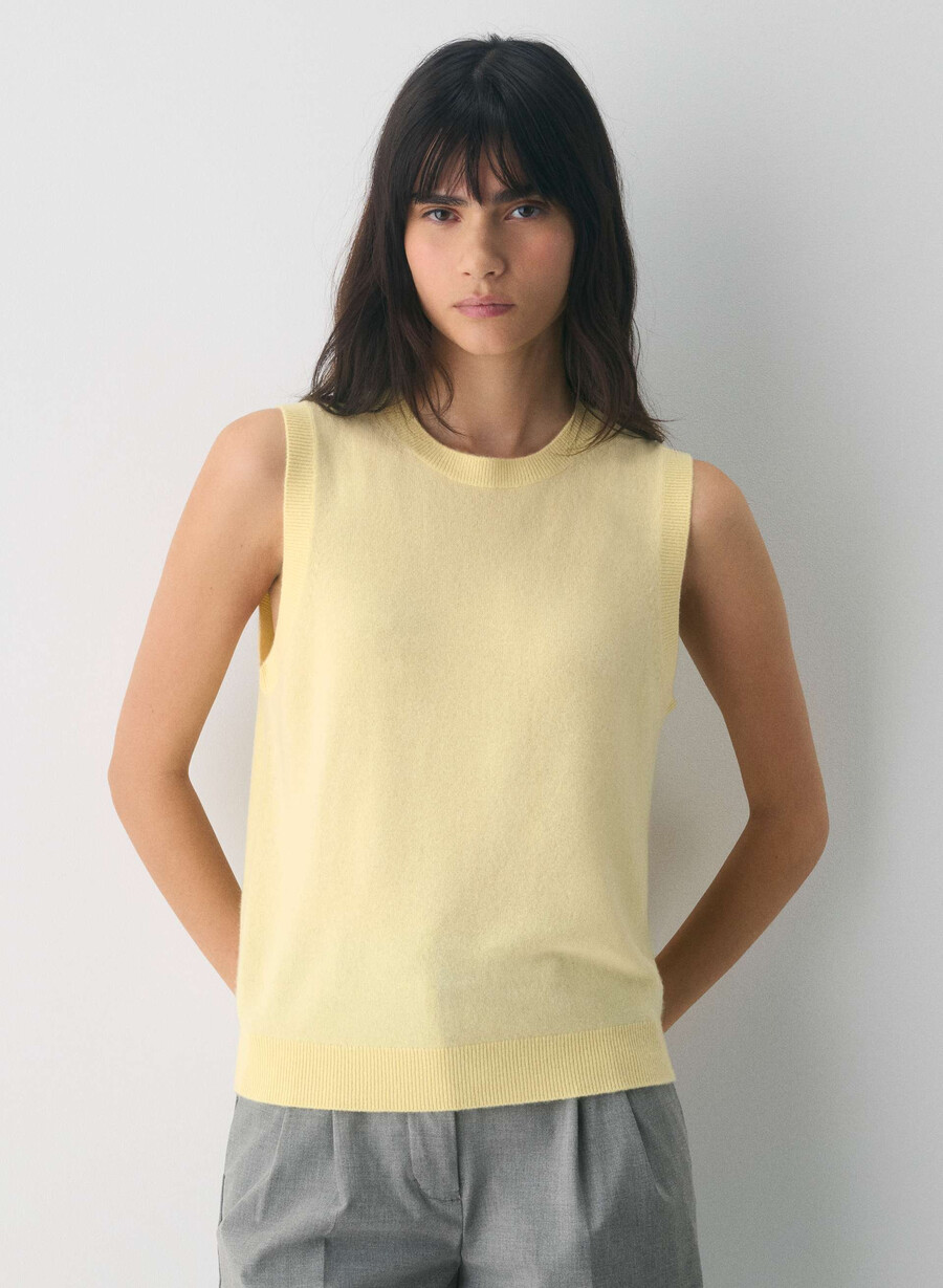 kaschmir-monogramm-strickweste lemonade