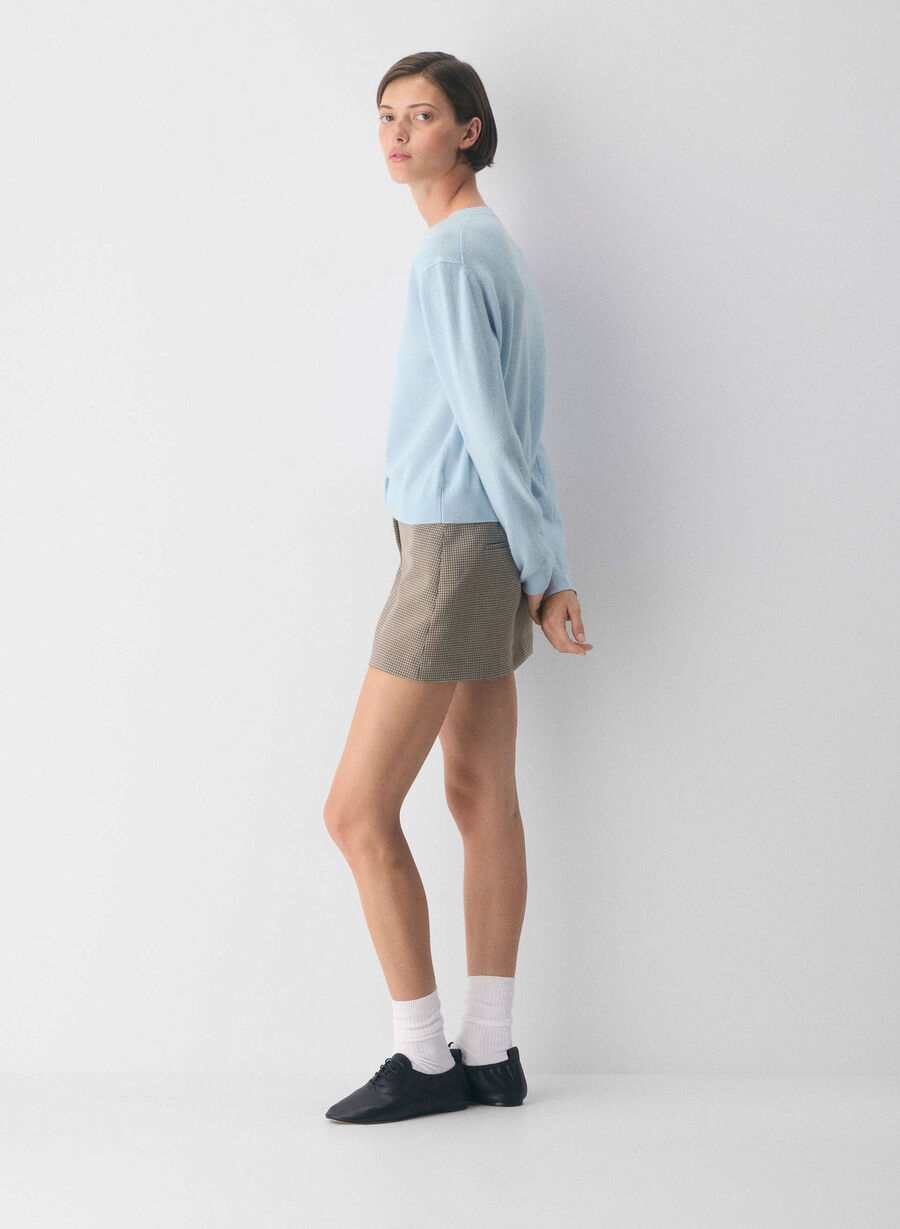 bare cashmere exemplar cardigan villa blue