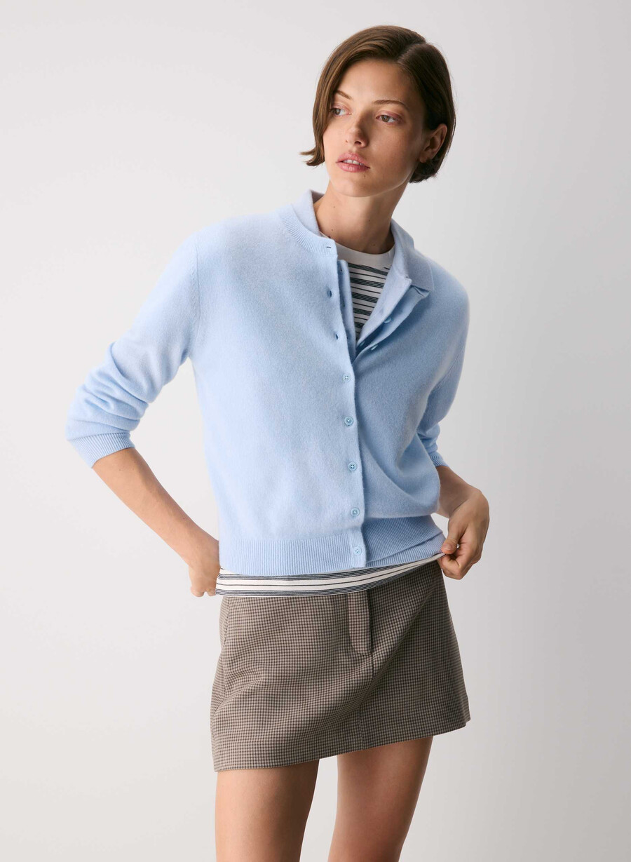 bare cashmere exemplar cardigan villa blue