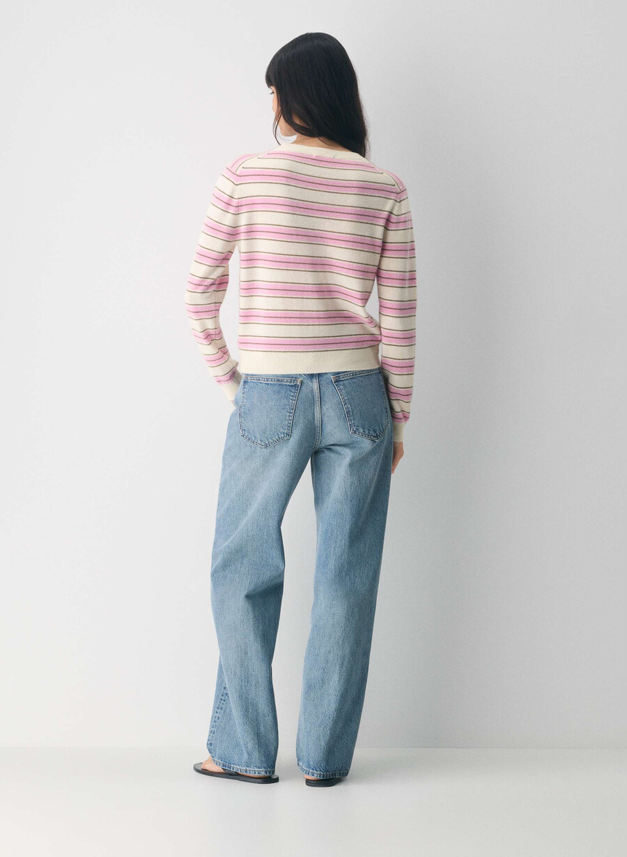 bare cashmere exemplar cardigan lght brch jlybn pnk