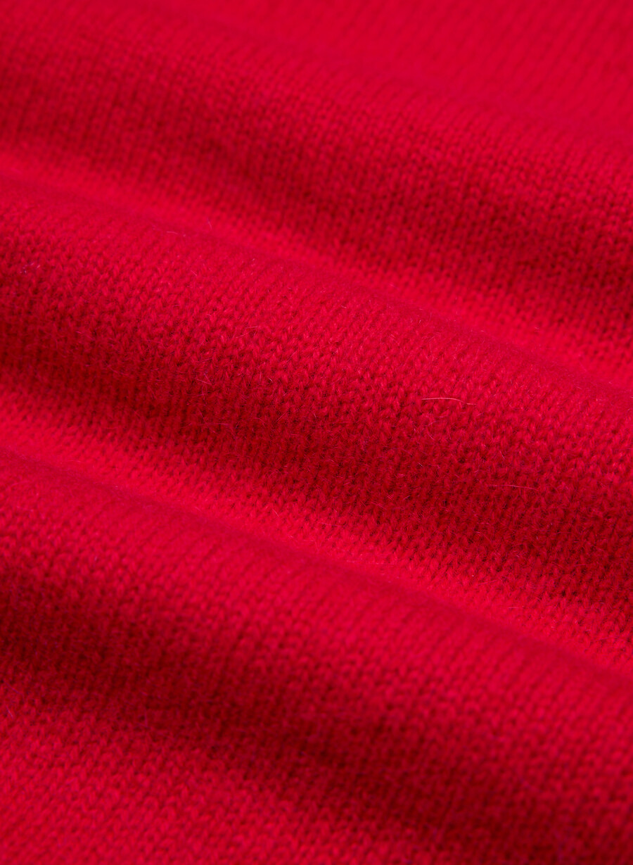 essential cashmere relic sweater blinkendes rot
