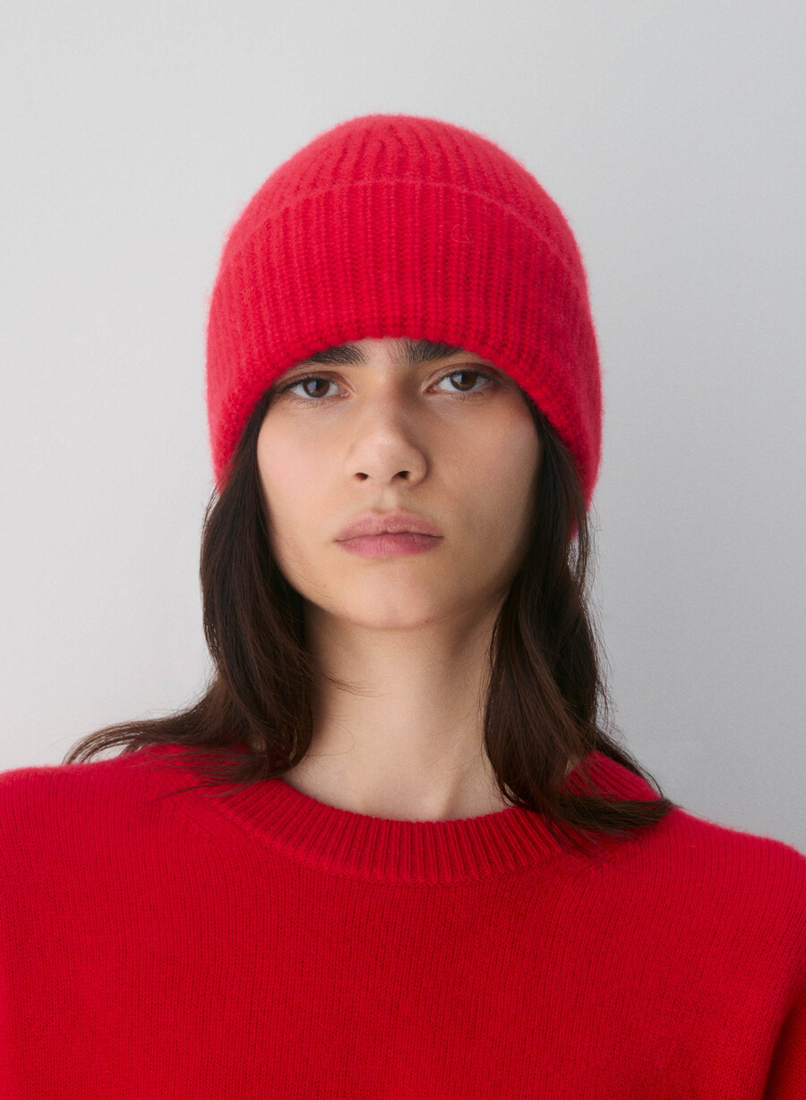 essential cashmere relic sweater blinkendes rot