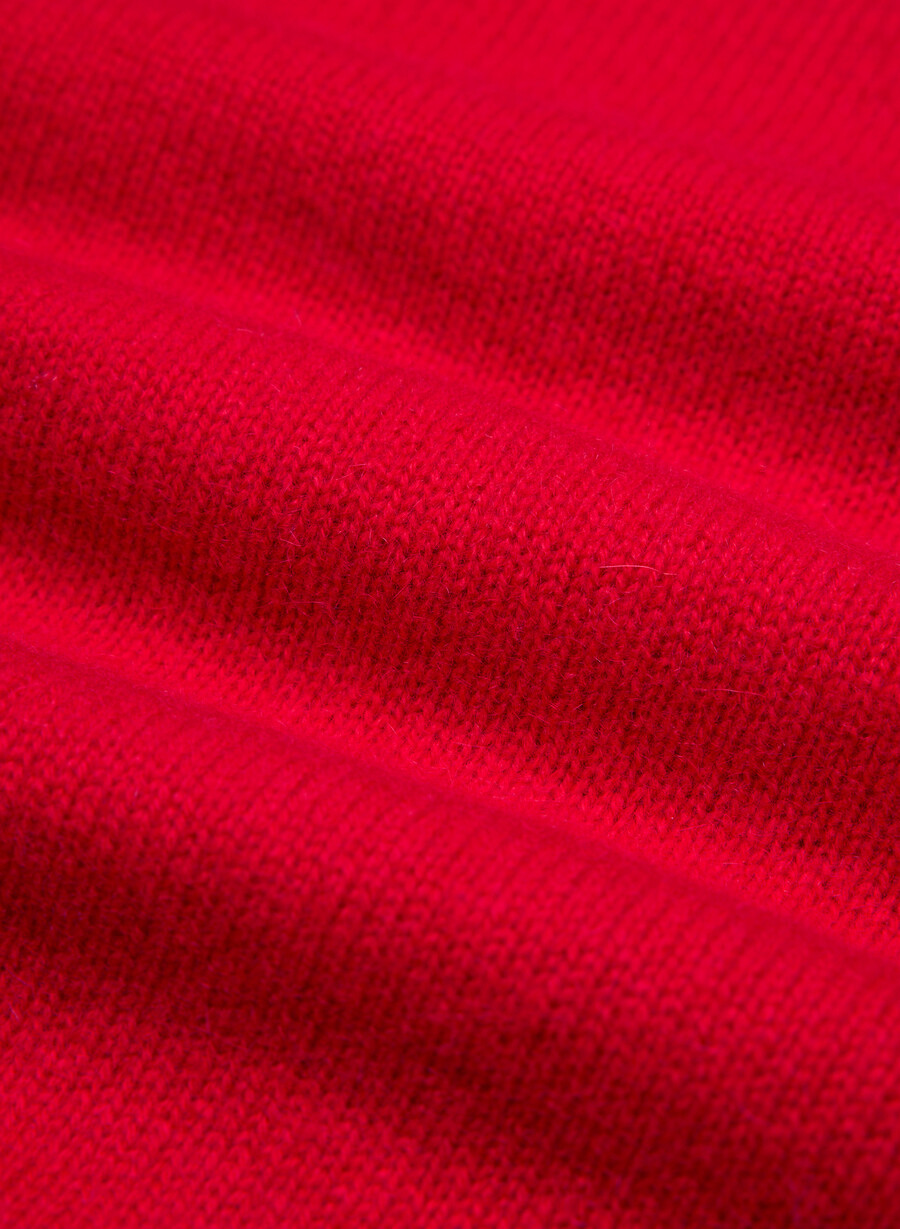essential cashmere relic sweater blinkendes rot