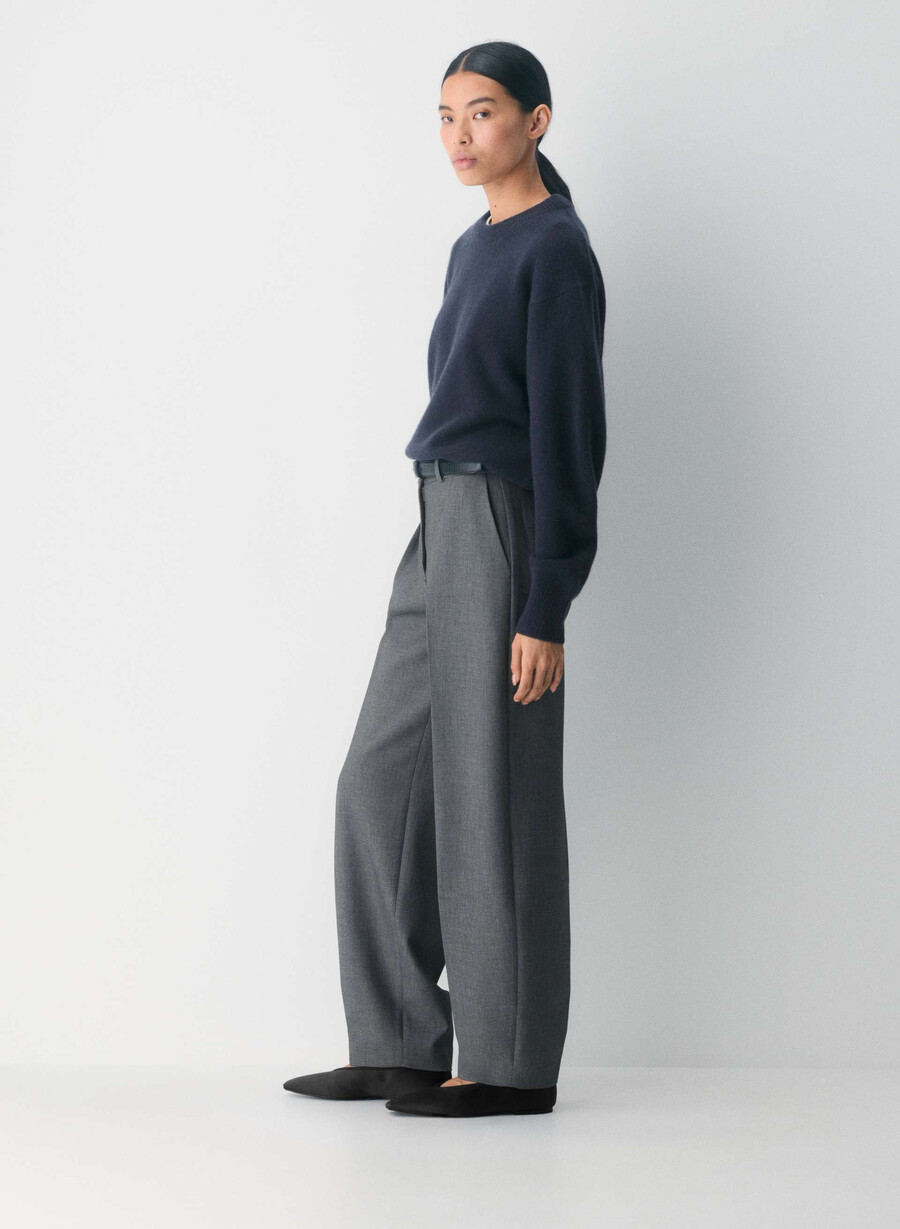 essential cashmere relic sweater dunkelblau
