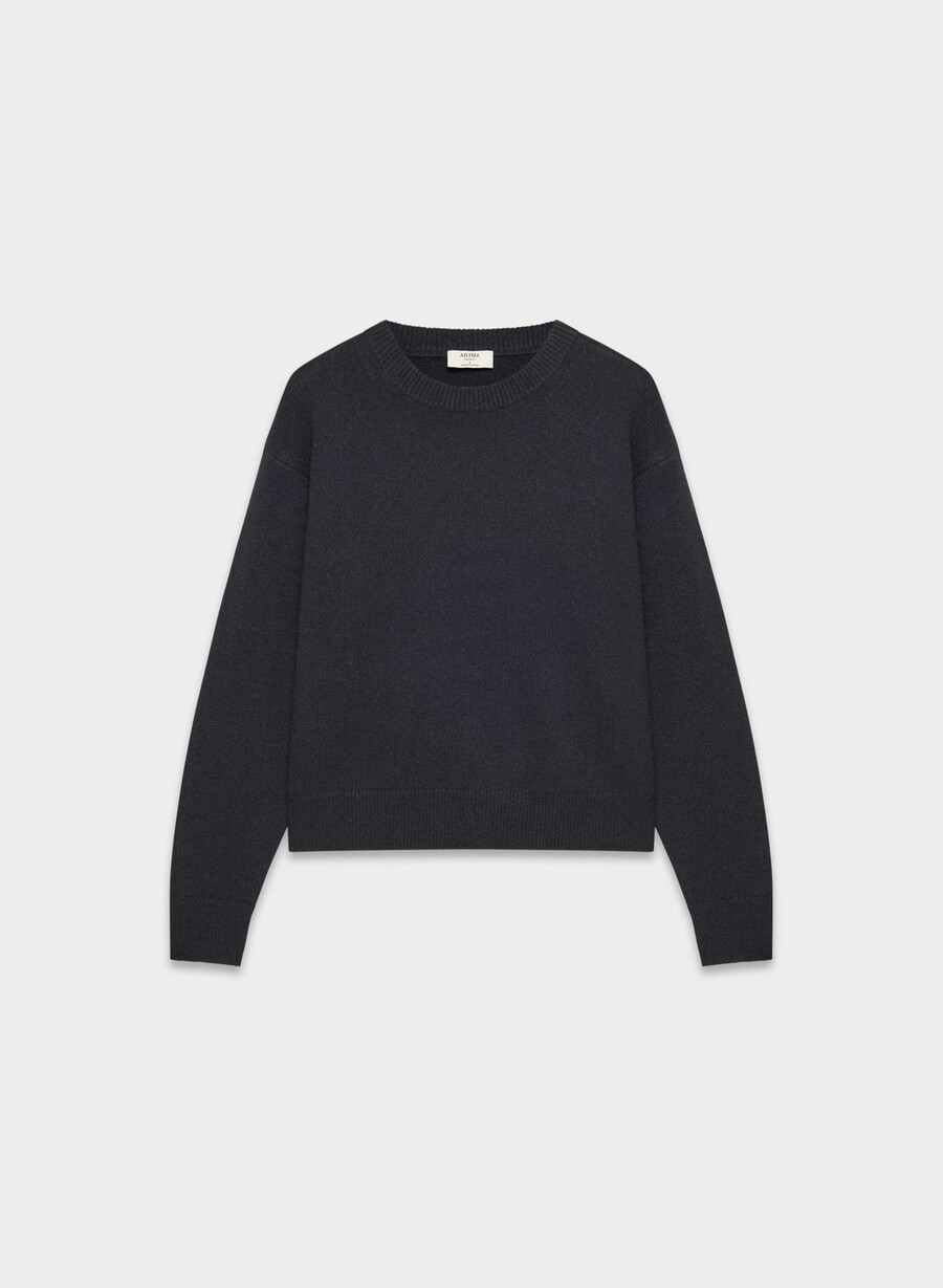 essential cashmere relic sweater dunkelblau