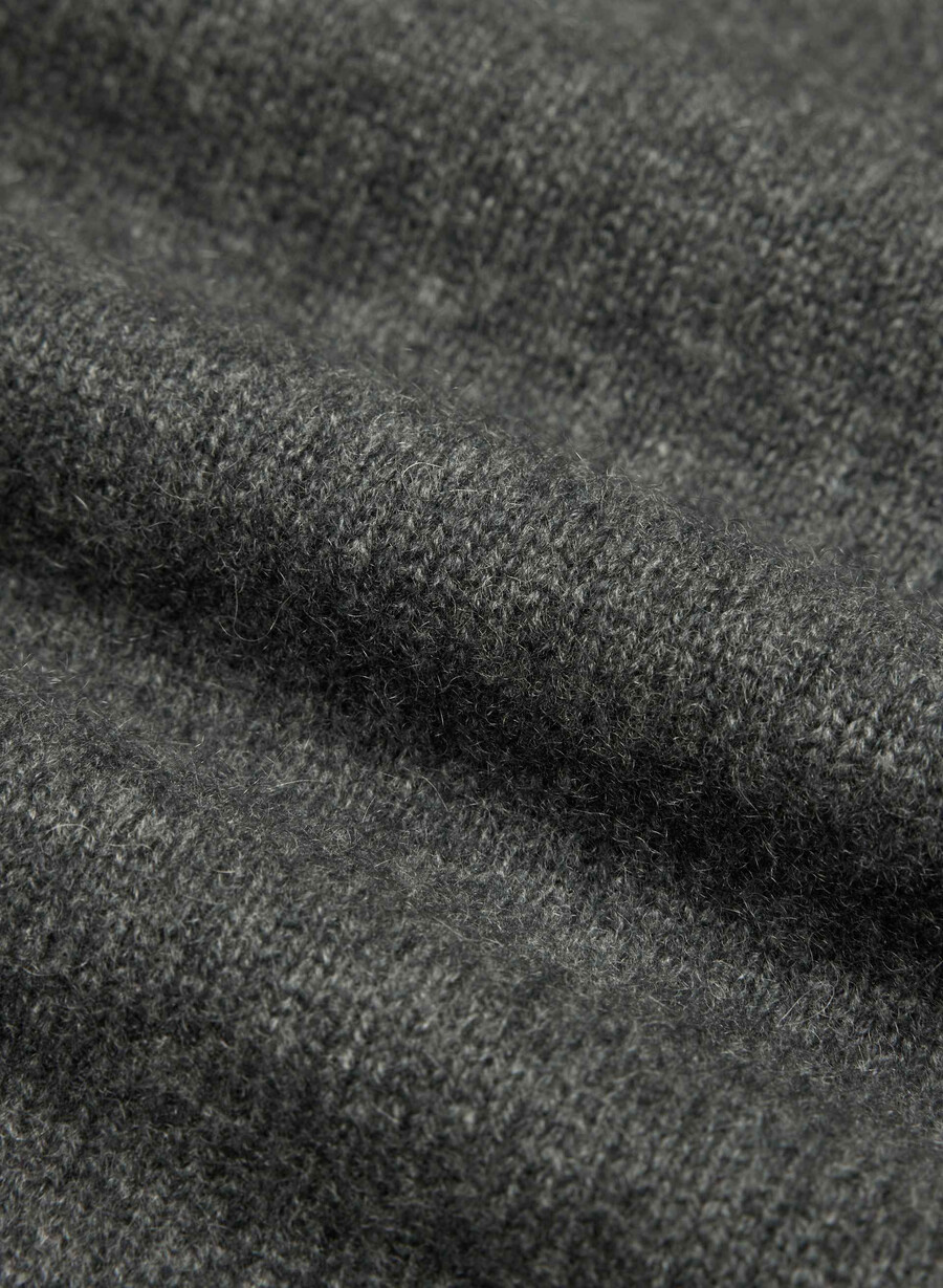 essential cashmere relic sweater heather charcoal