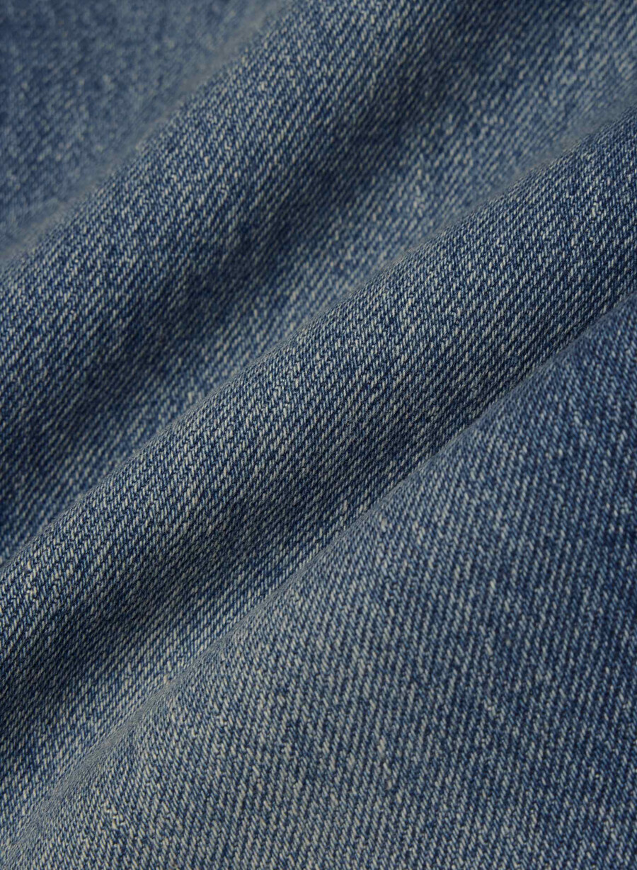 denim forum remy curve-fit hi-rise wide jeans vintage dunkelblau