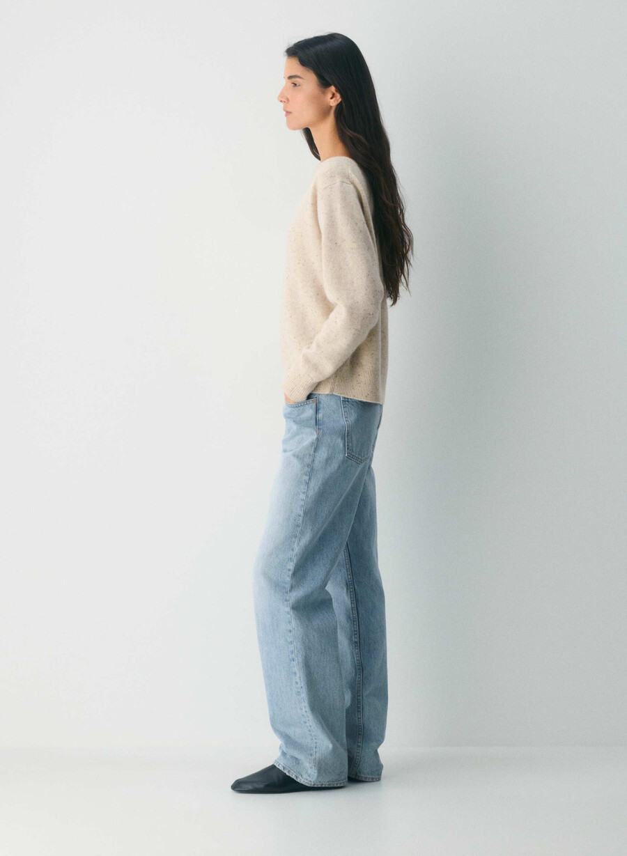 essential cashmere nuance pullover ungefärbt spck haferbeige