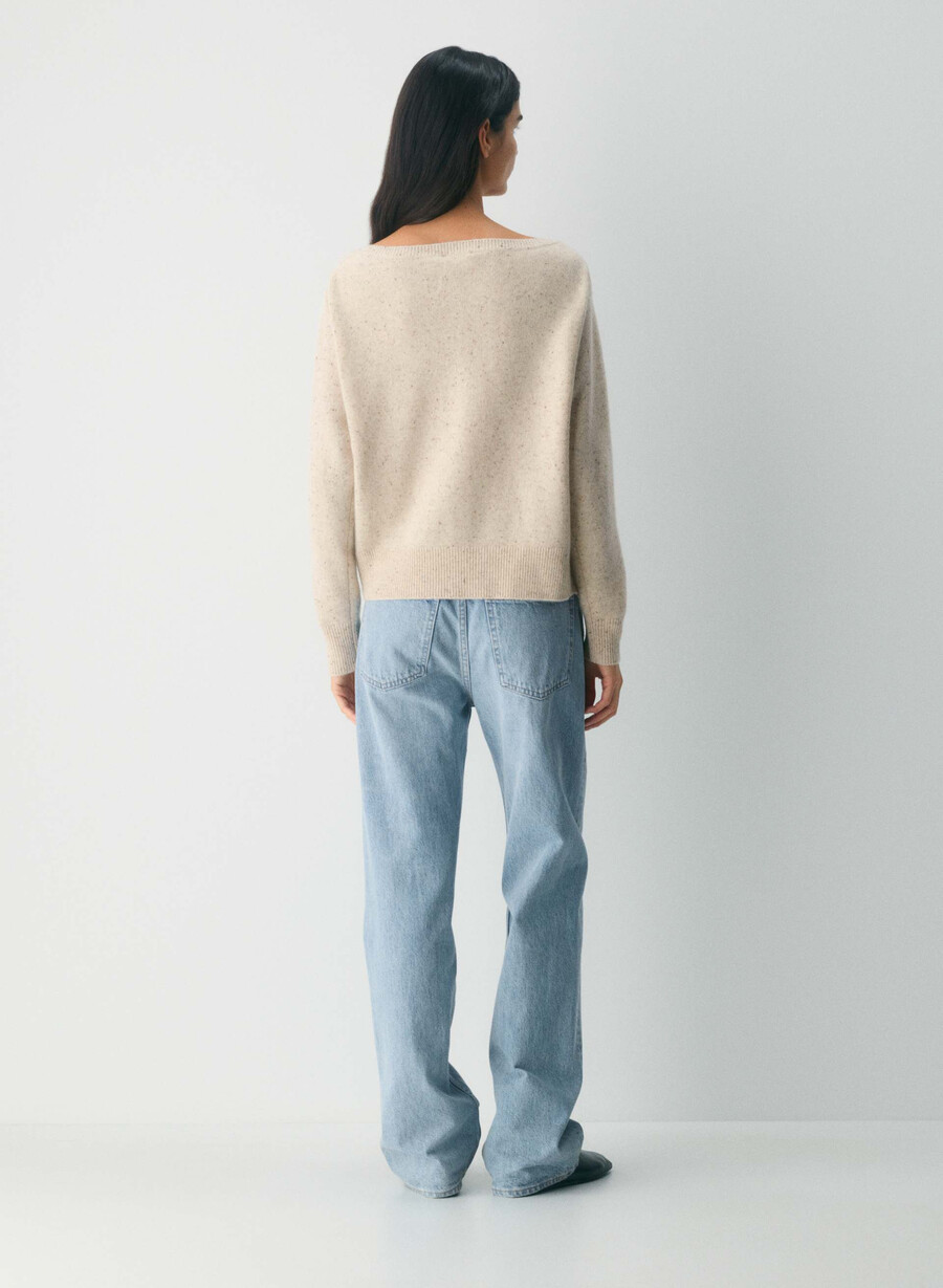 essential cashmere nuance pullover ungefärbt spck haferbeige