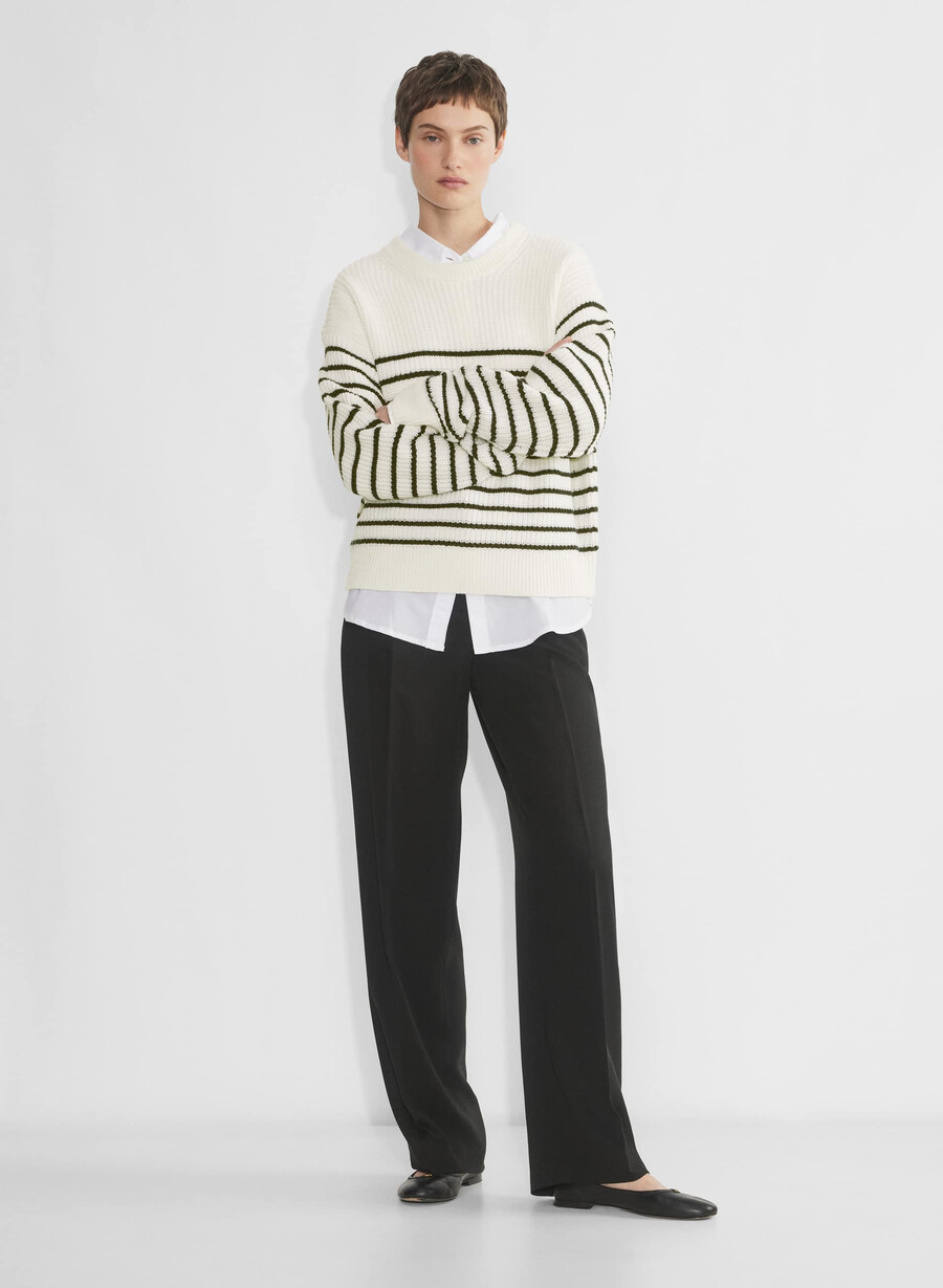 maria merino-wollpullover drk nt navy avorio