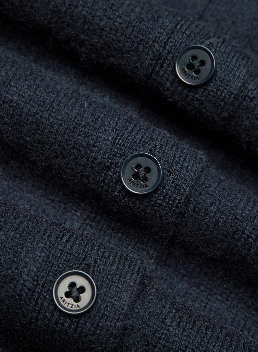 kaschmir-cardigan mit v-ausschnitt admiral