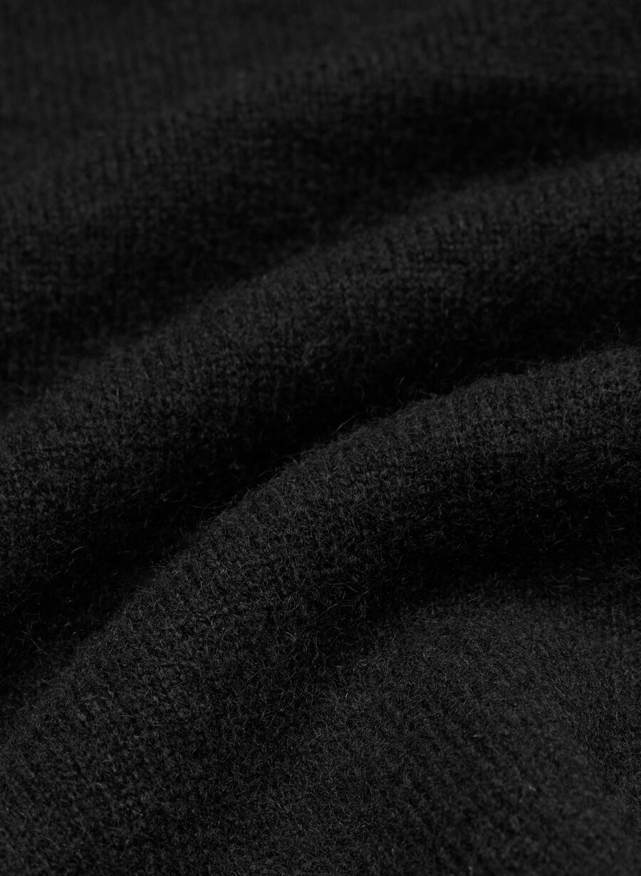 kaschmir-cardigan mit v-ausschnitt schwarz