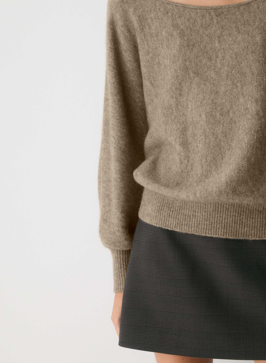 softspoke rhoda pullover heather nomad taupe