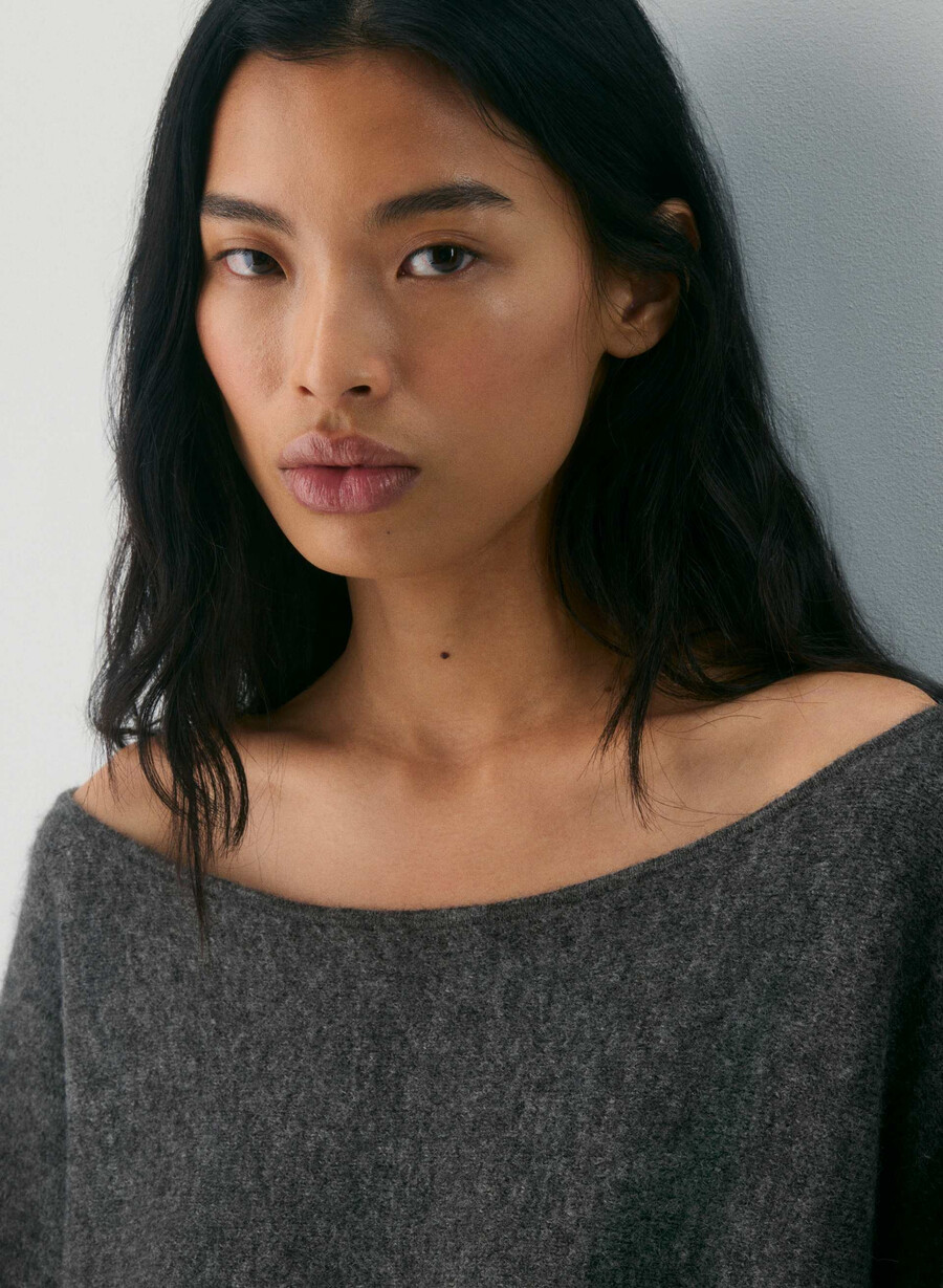 softspoke rhoda pullover heather charcoal