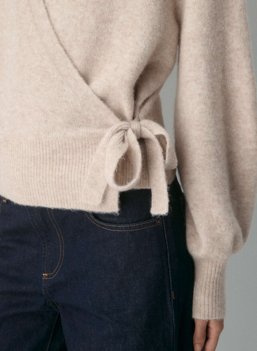 softspoke cassidy pullover heather light oatmeal
