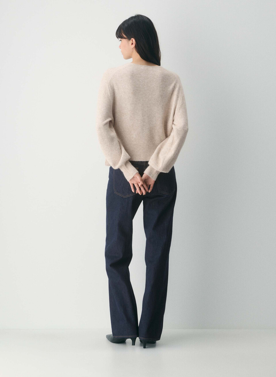 softspoke cassidy pullover heather light oatmeal