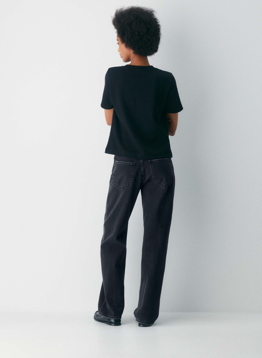 denim forum die 90er marlo hi-rise baggy jeans schwarzer eyeliner