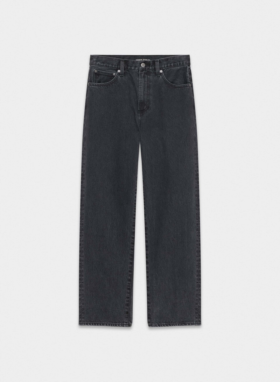 denim forum die 90er marlo hi-rise baggy jeans schwarzer eyeliner