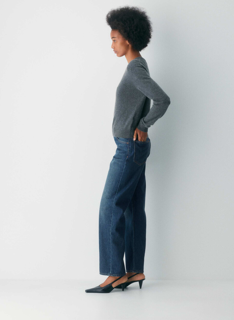 denim forum die 90er marlo hi-rise baggy jeans be about dark blue