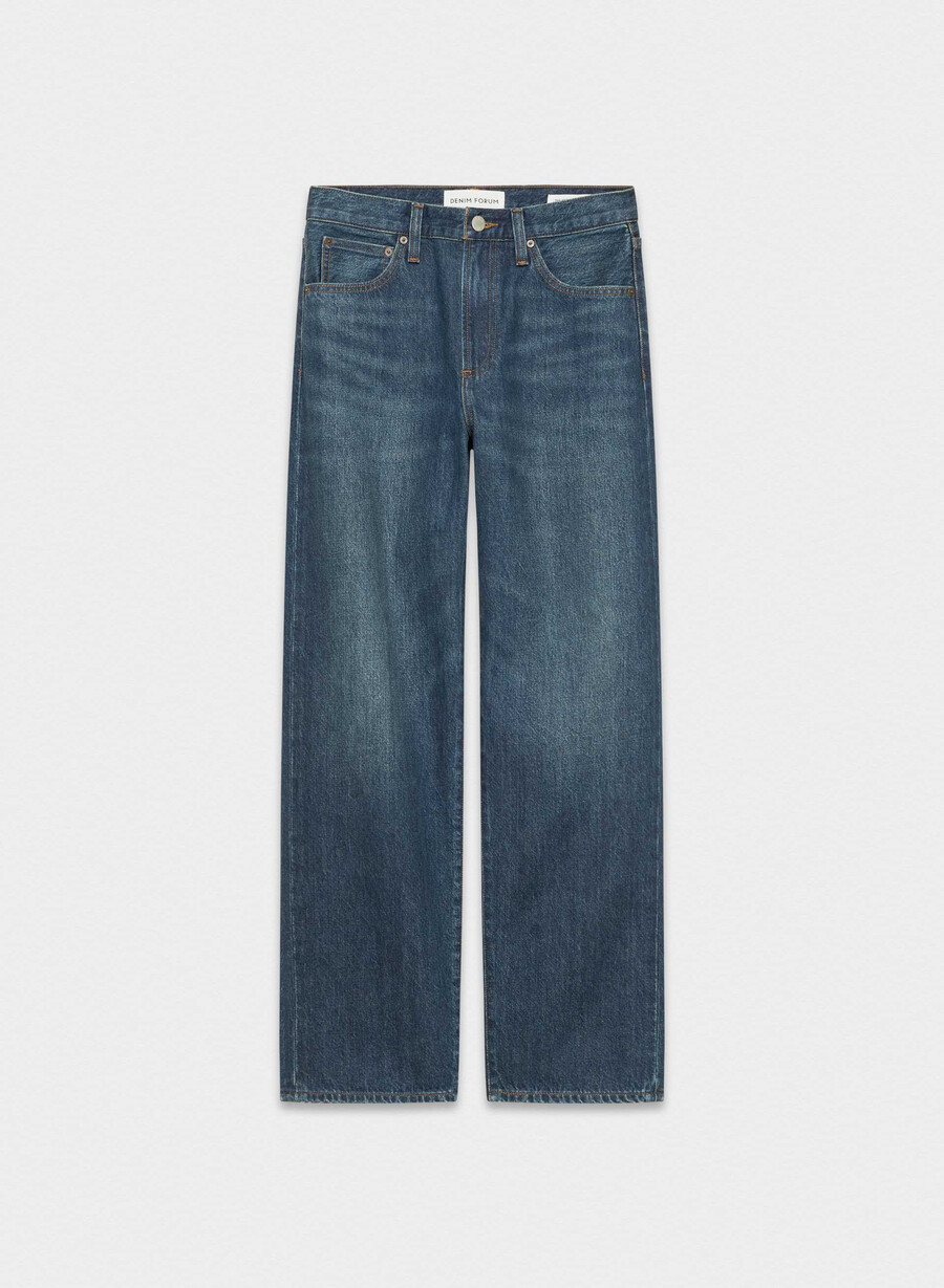 denim forum die 90er marlo hi-rise baggy jeans be about dark blue