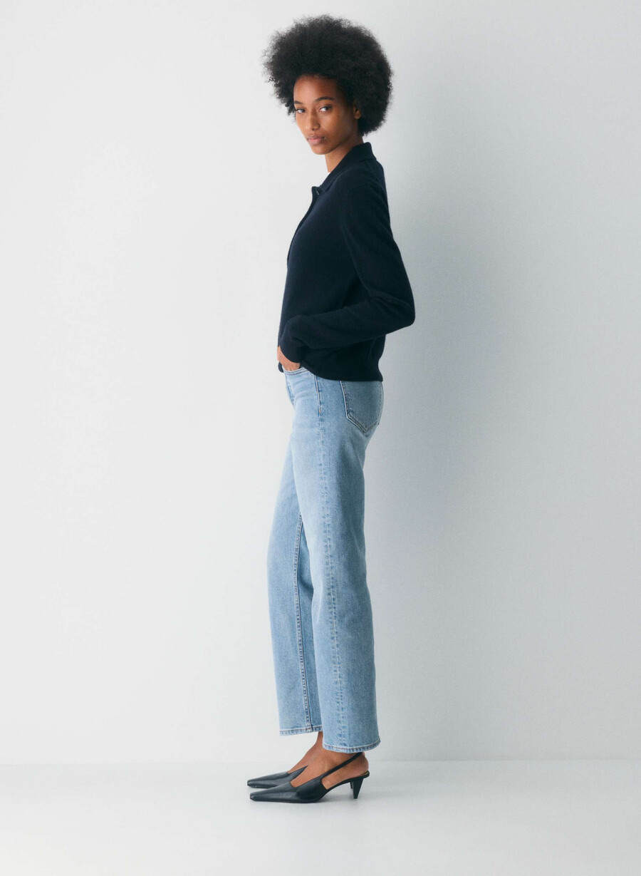 denim forum die arlo hi-rise straight jeans 7 yrs bleu taboo