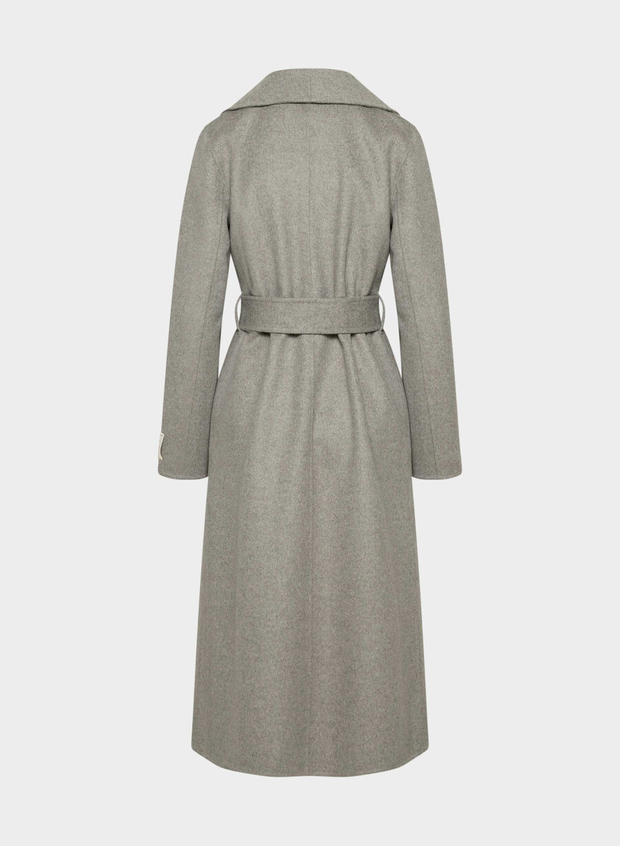 portfolio doppelmantel - luxuriöser wollkaschmir heather dark taupe