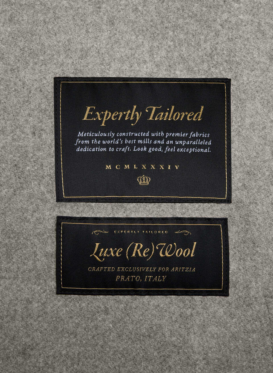 portfolio doppelmantel - luxuriöser wollkaschmir heather dark taupe