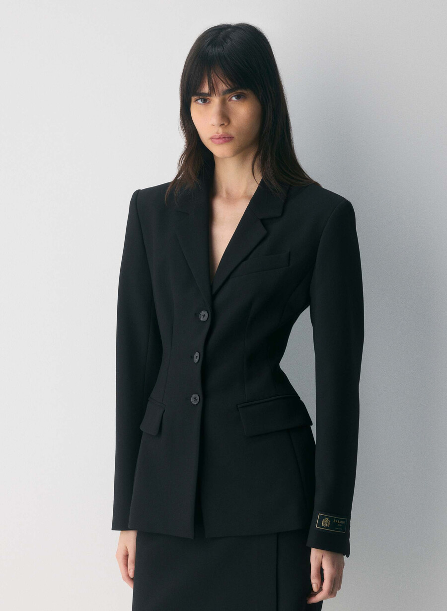 herausragender blazer – reessential schwarz