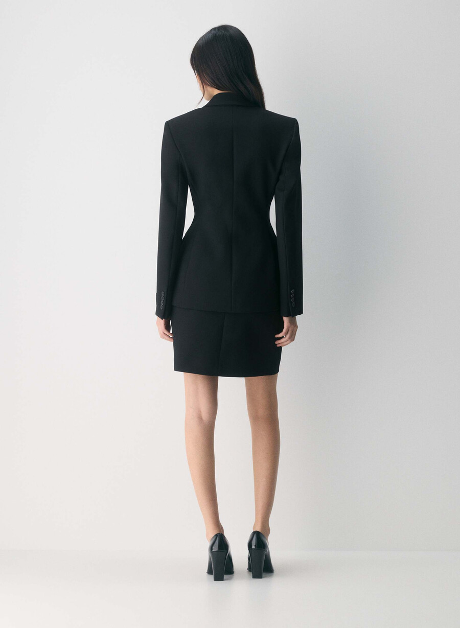 herausragender blazer – reessential schwarz