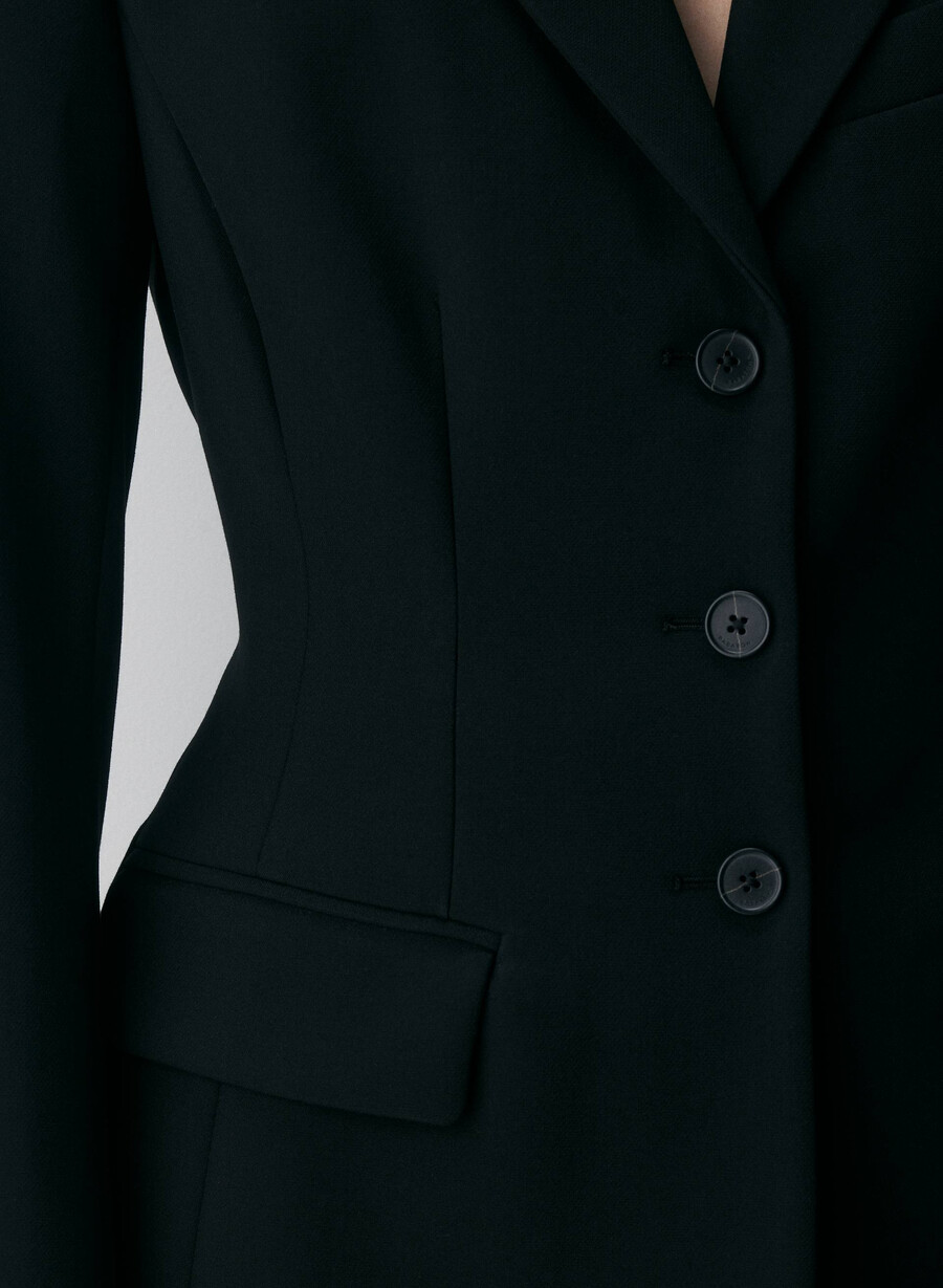 herausragender blazer – reessential schwarz
