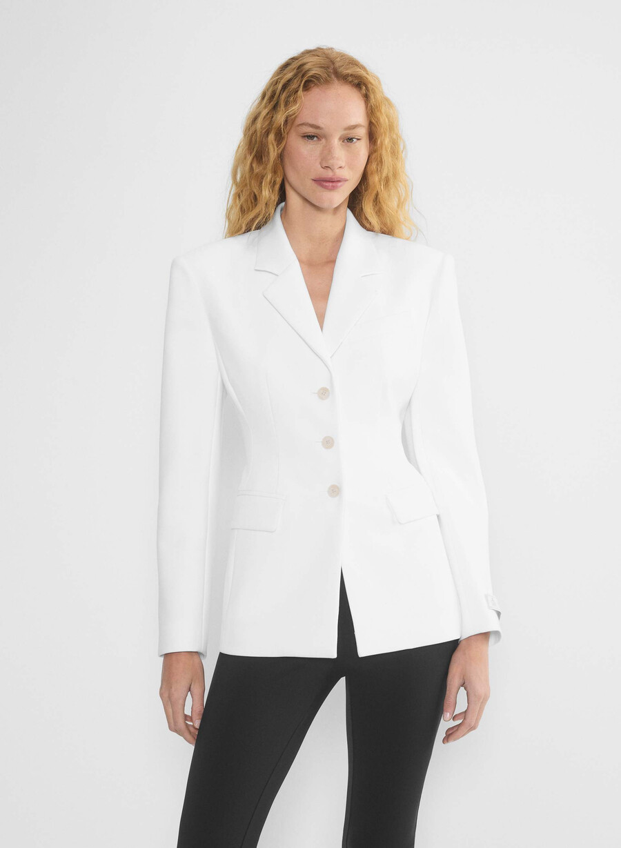 herausragender blazer – reessential white