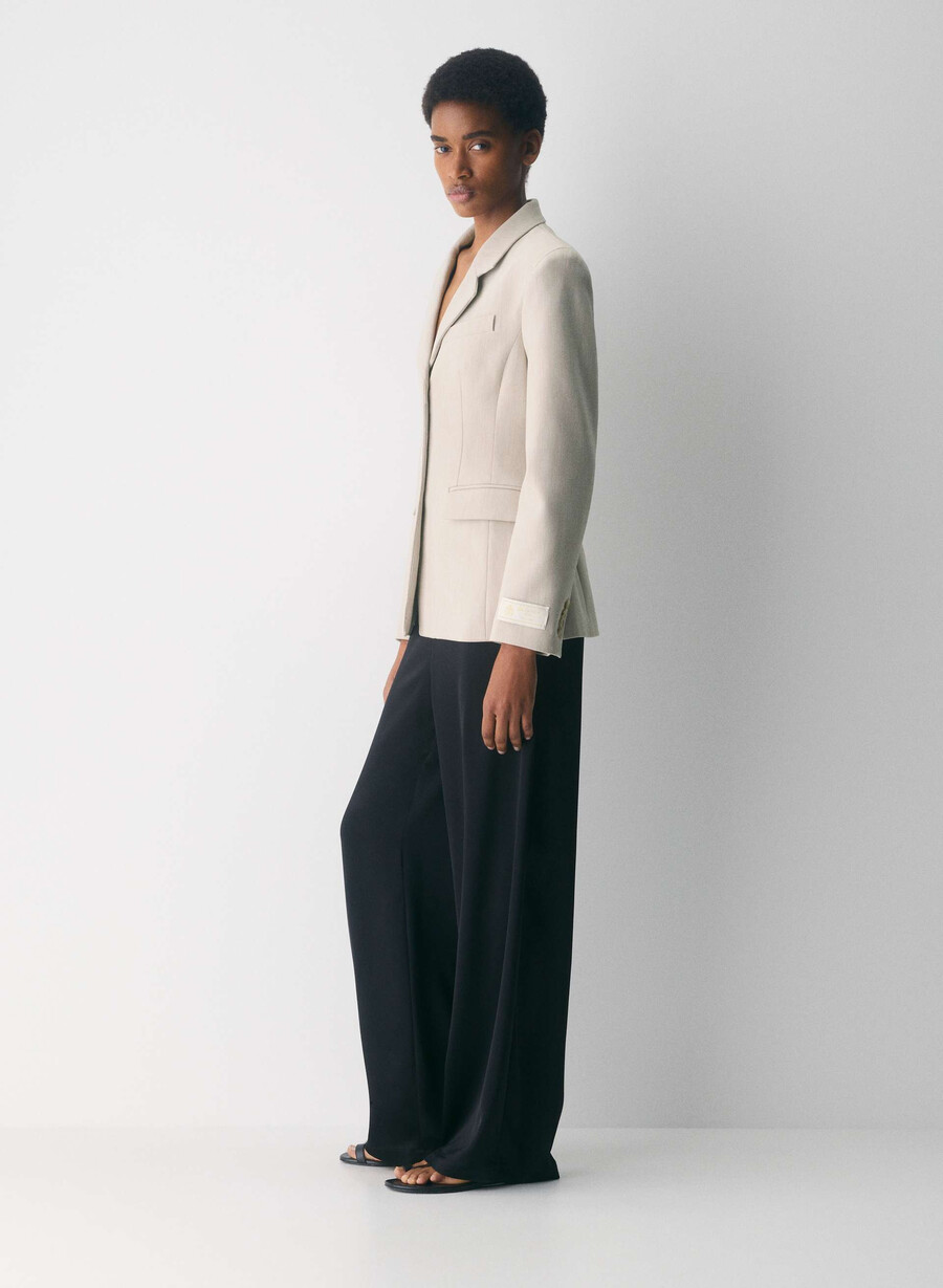 herausragender blazer – reessential heather matte pearl
