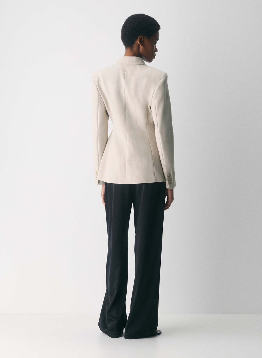 herausragender blazer – reessential heather matte pearl