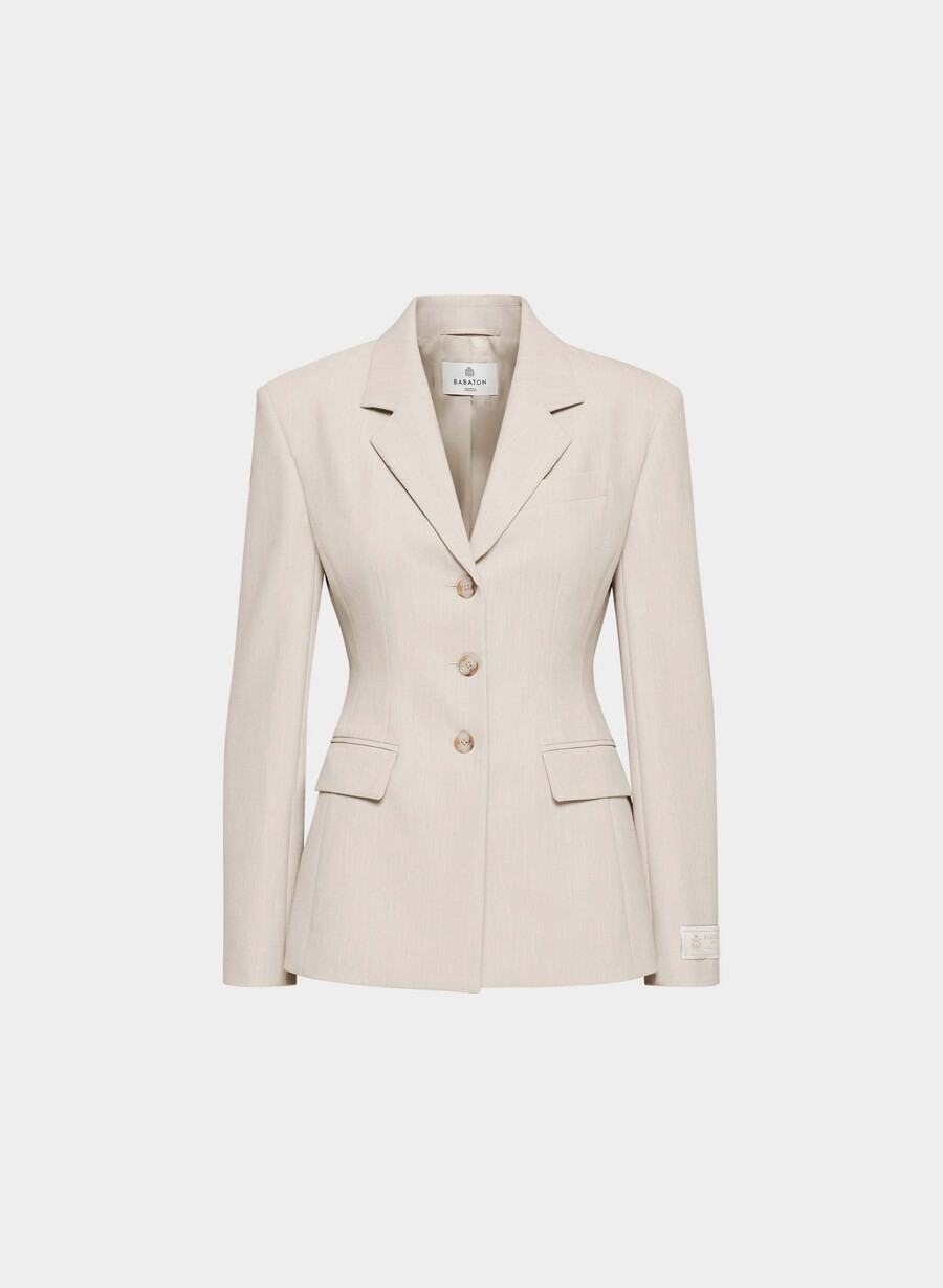herausragender blazer – reessential heather matte pearl