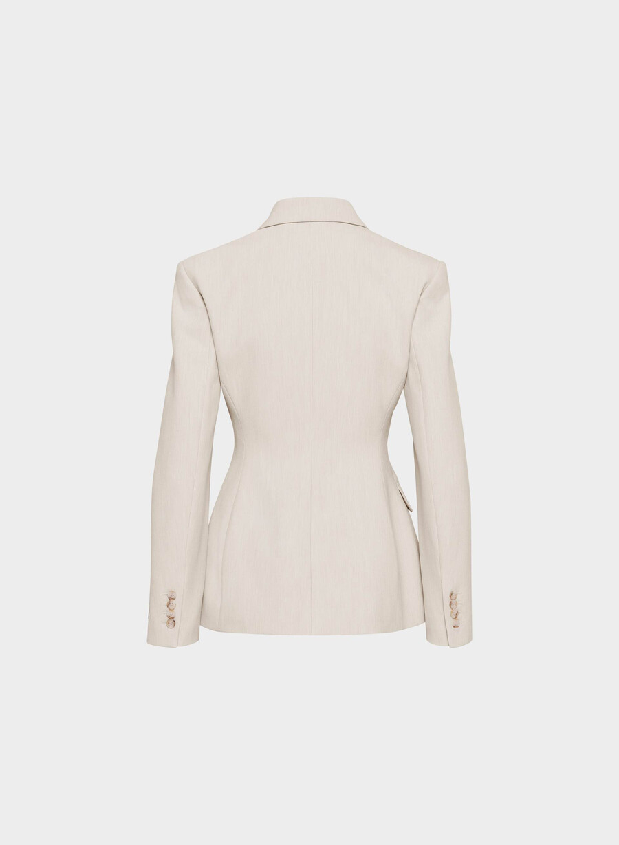 herausragender blazer – reessential heather matte pearl