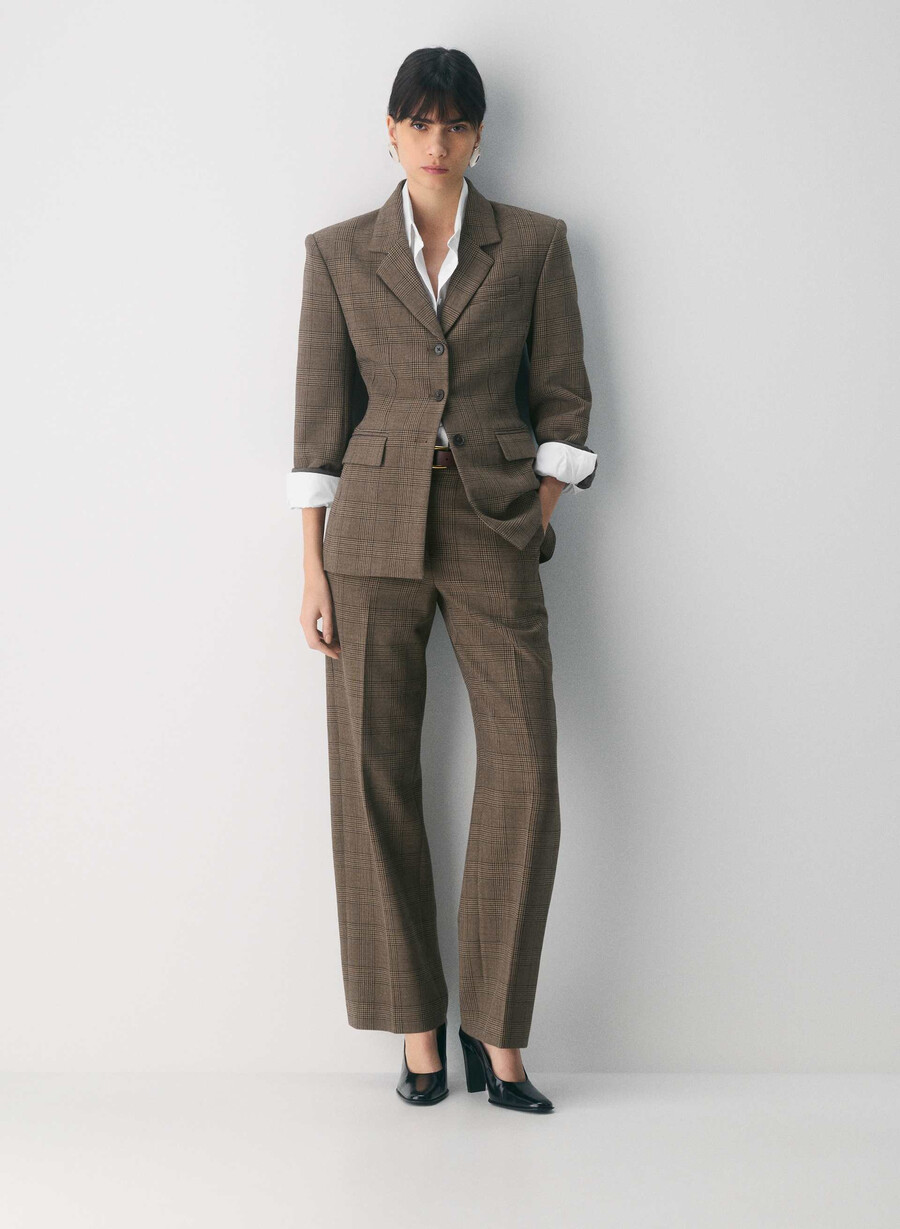 herausragender blazer - reessential tyson chk browntaup