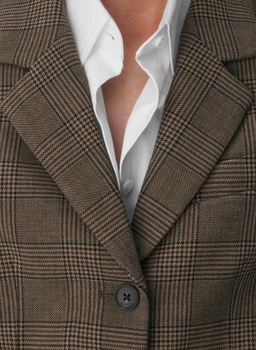 herausragender blazer - reessential tyson chk browntaup