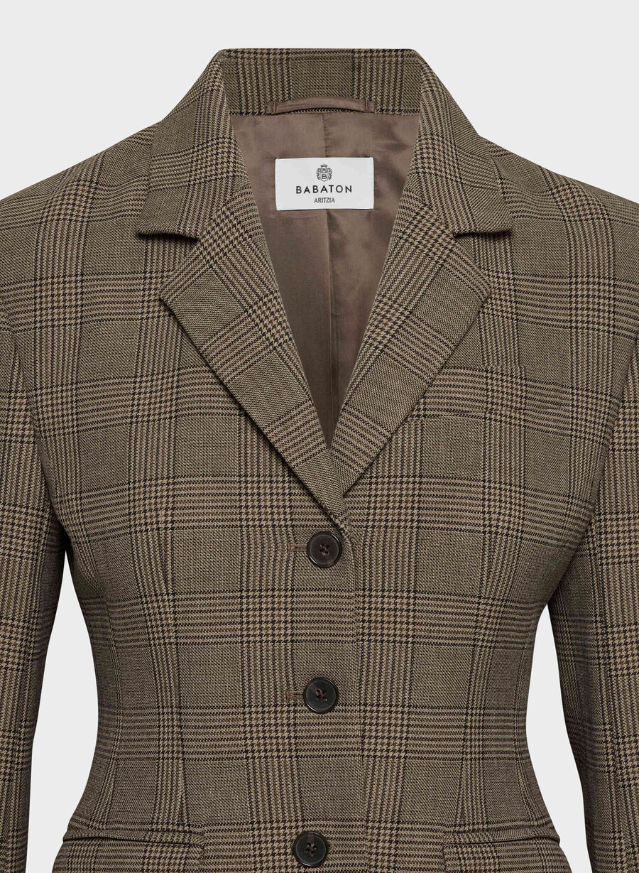 herausragender blazer - reessential tyson chk browntaup