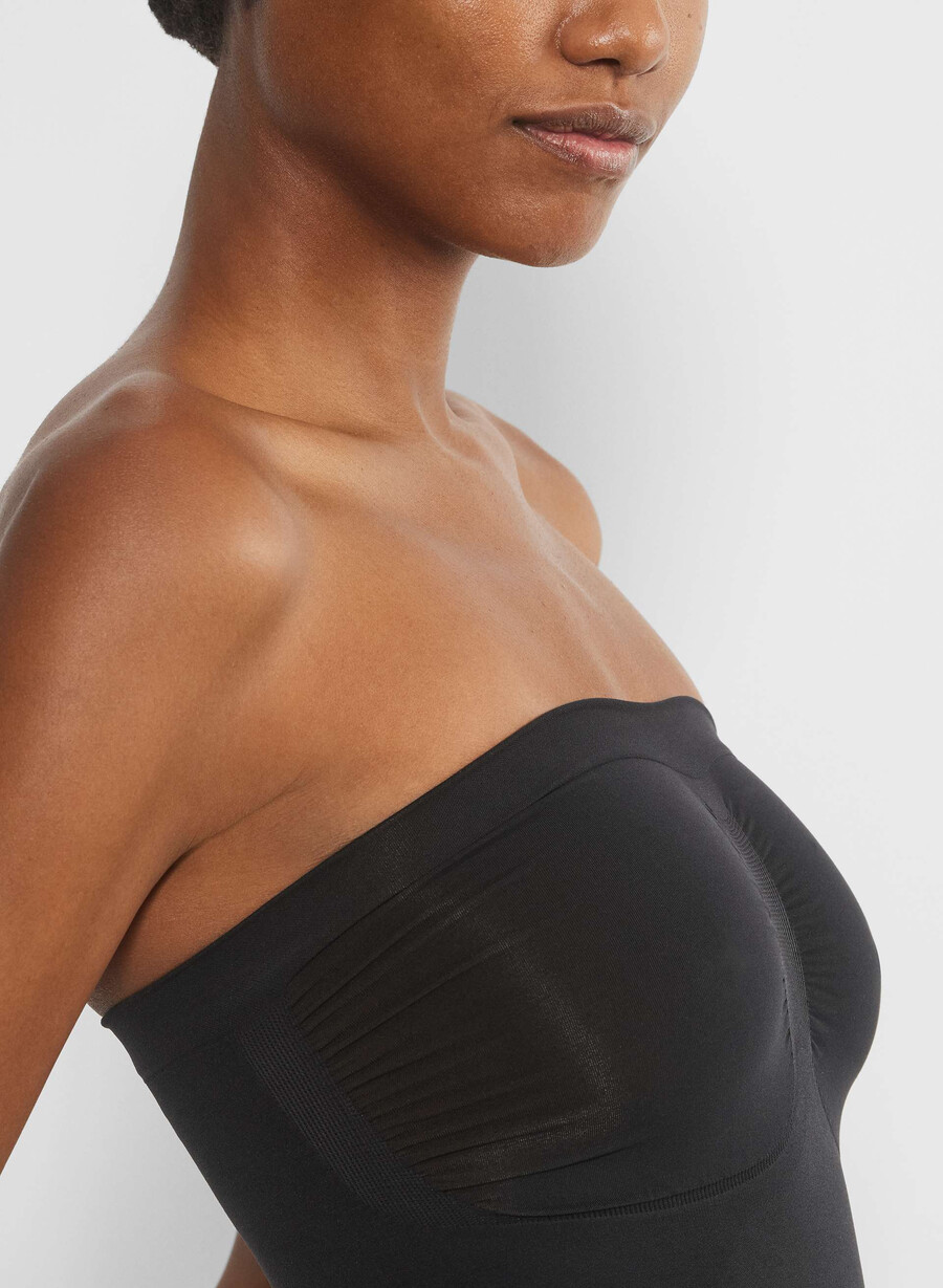 shapeenhance trägerloser jumpsuit schwarz