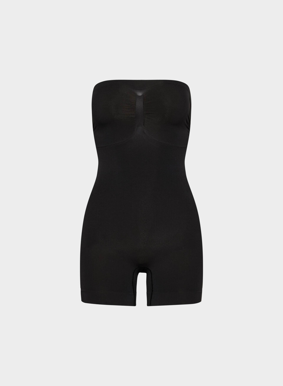 shapeenhance trägerloser jumpsuit schwarz