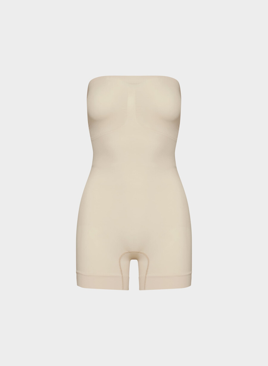 shapeenhance trägerloser jumpsuit sand