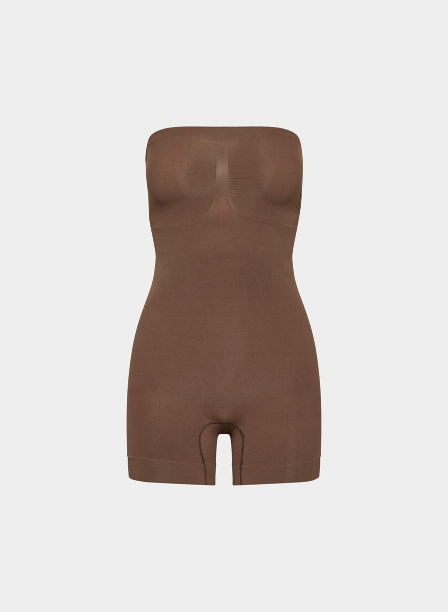 shapeenhance trägerloser jumpsuit cocoa bean