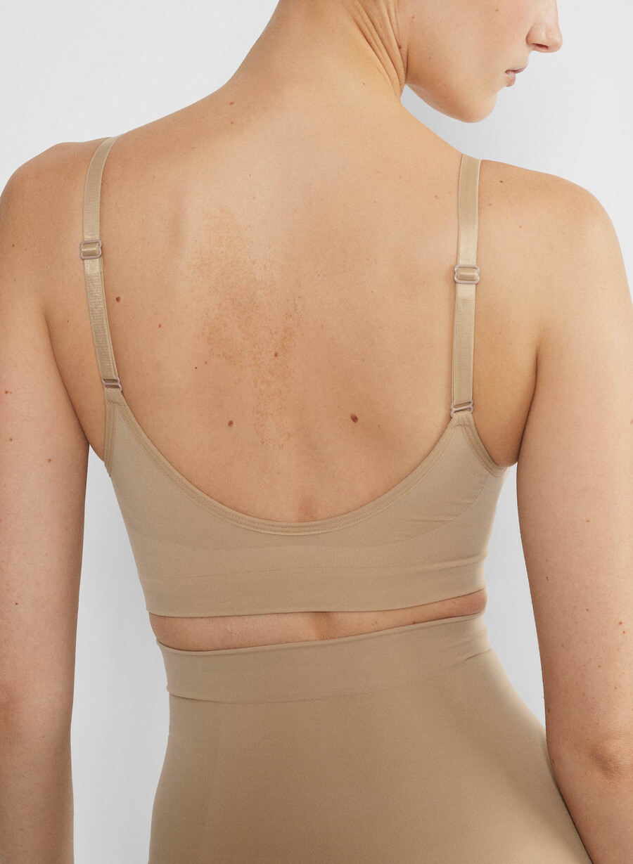 shapeenhance scoop bralette soft tan
