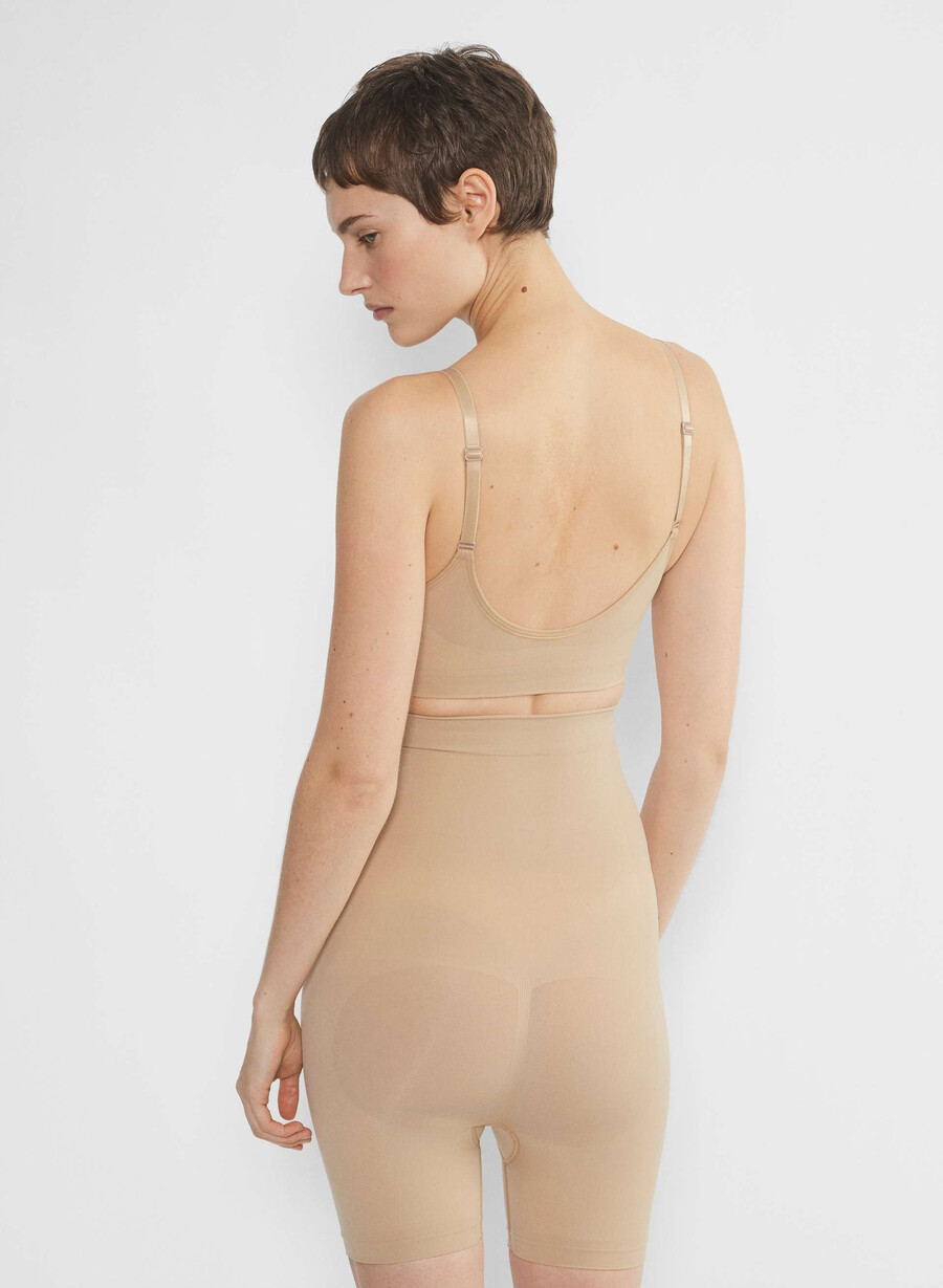 shapeenhance scoop bralette soft tan