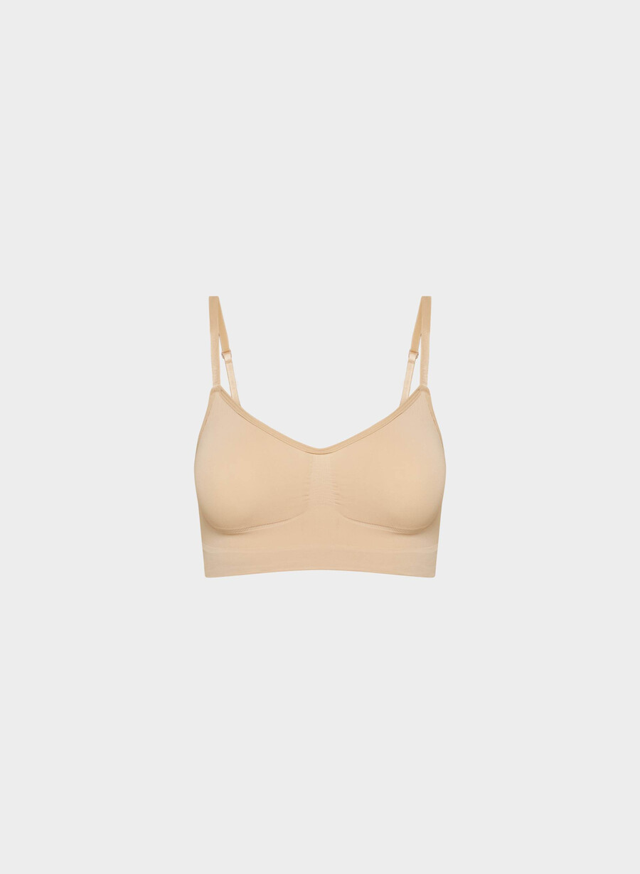 shapeenhance scoop bralette soft tan