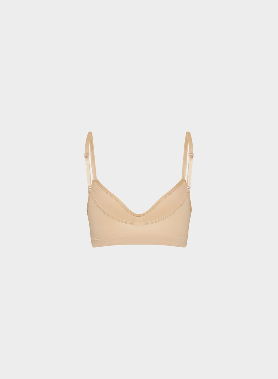 shapeenhance scoop bralette soft tan