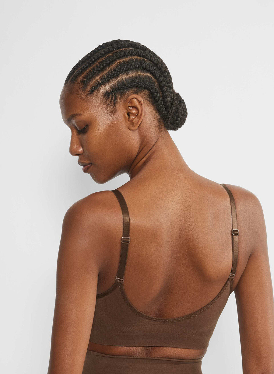 shapeenhance scoop bralette kakaobohne