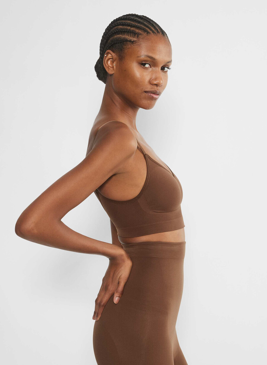 shapeenhance scoop bralette kakaobohne