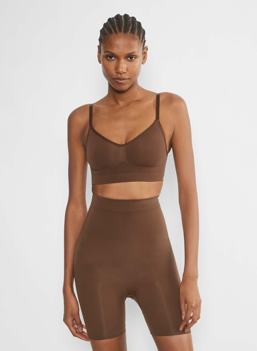 shapeenhance scoop bralette kakaobohne