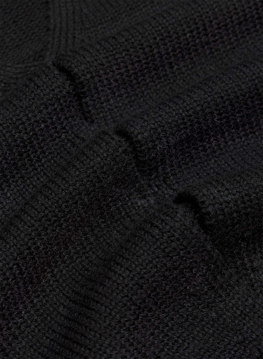 baskische strickweste schwarz